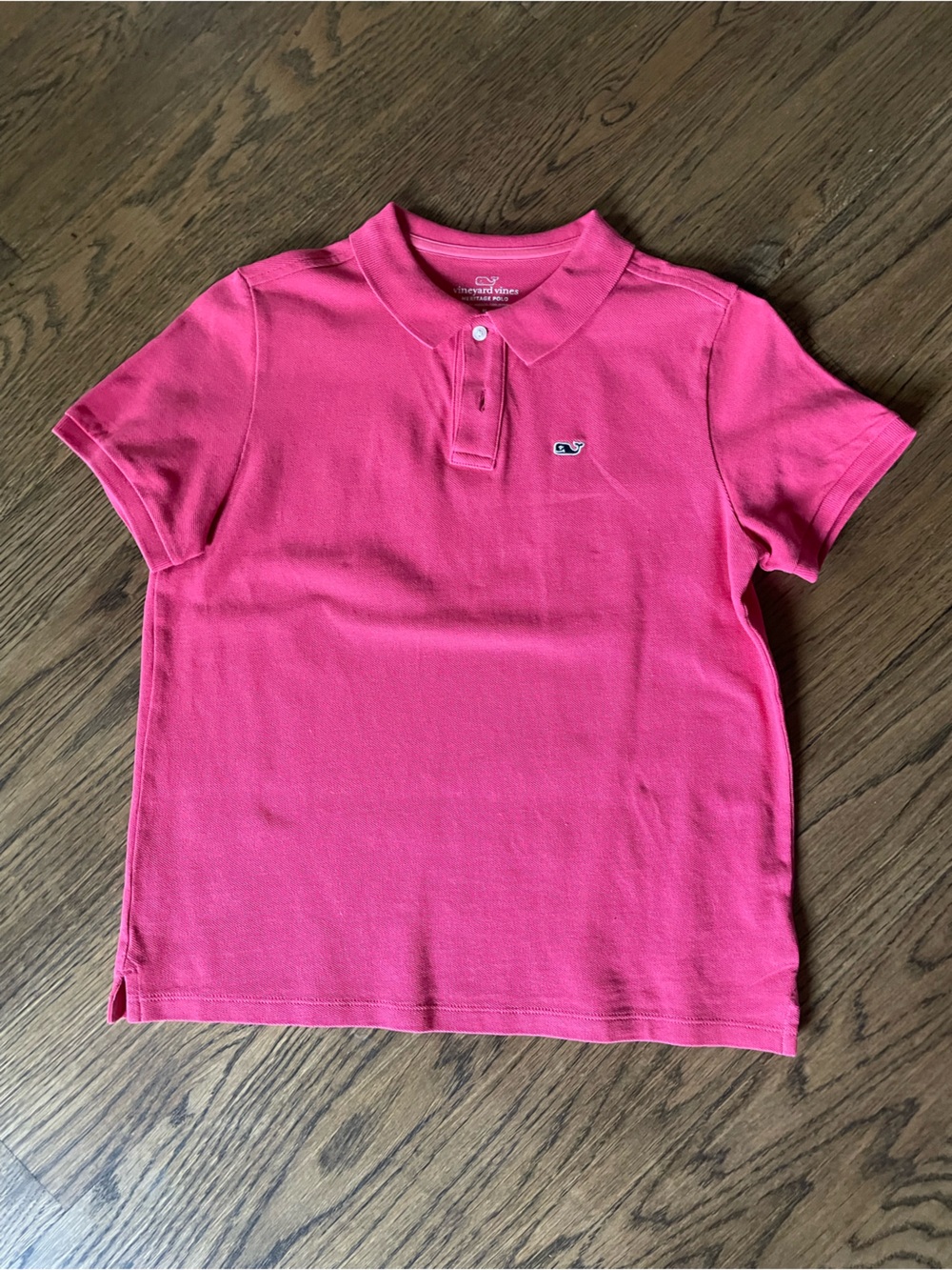 Vineyard Vines Kids Faded Red Polo Shirt - Size M